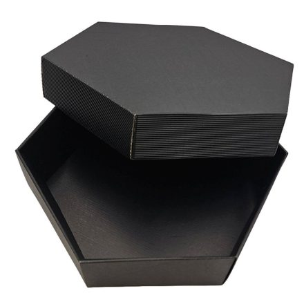 Scatole di cartone nero con tappo 380x380x90 mm 10 pz