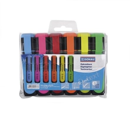 Set di plotter fluorescenti D-Text 6 pc mix di colori nel caso