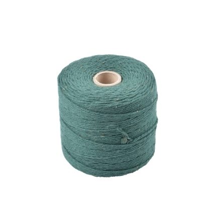 Corda di cotone verde 2 mm 350 m 500 g per artigianato e packaging