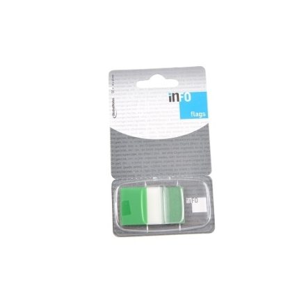 Segnalibri di indicizzazione verde 25x43mm 50 pz nell'alimentatore