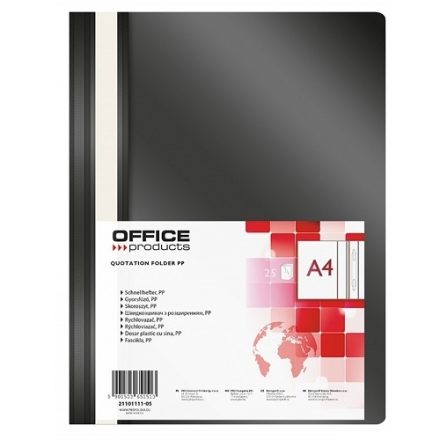 Manuale A4 PP morbido nero, file per i documenti, 25 pz