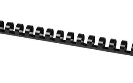 Rilegatura di schienali in plastica 14 mm, 100 pezzi, colore nero