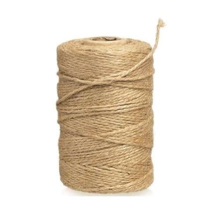 Cordone di juta marrone naturale 2 mm 100 g, corda da giardino 31 m