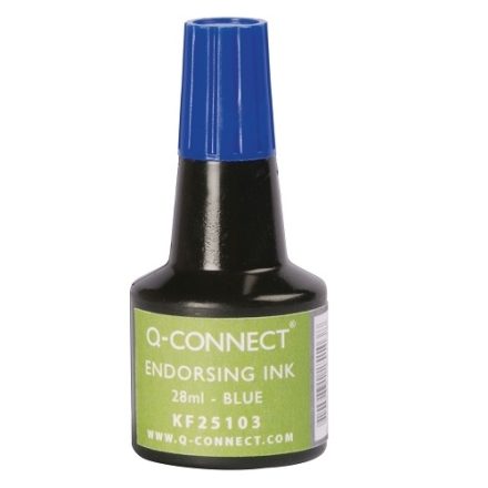 Inchiostro del timbro e del timbro Q-Connect 28 ml senza olio blu