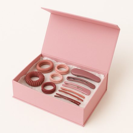 Scatola regalo magnetica di cartone massiccio 220x160x80mm rosa
