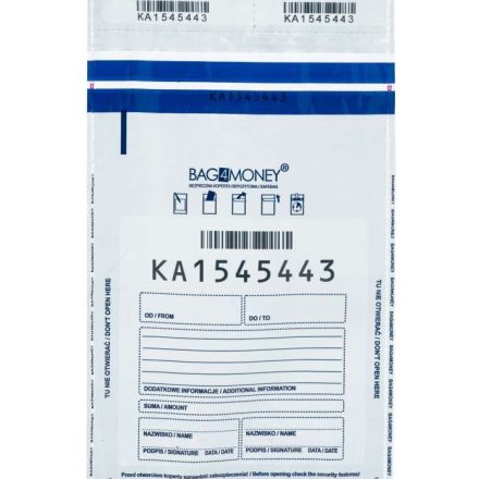 Buste bancarie sicure A5 140x220 mm rivestimento bianco 100 pc