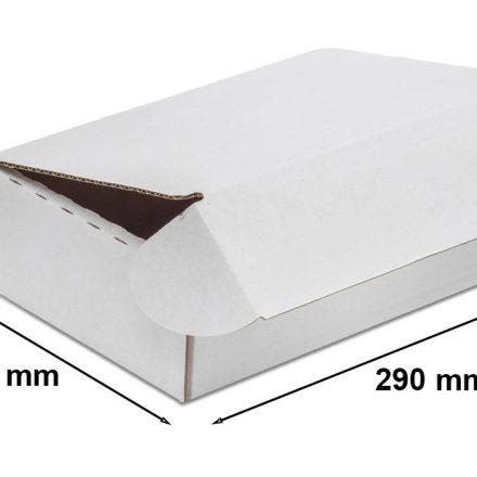 Scatola di ritaglio del cartone 290x185x70 mm F427 bianco