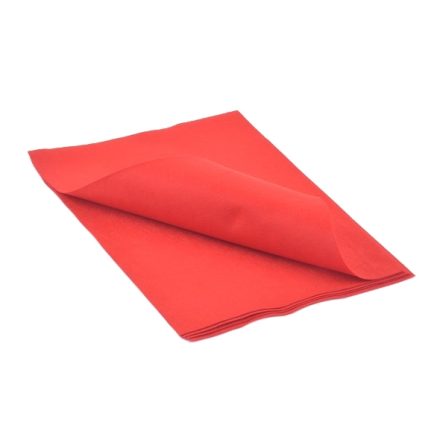 Feltro decorativo rosso 200 x 300 mm per artigianato 5 fogli