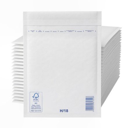 Buste bianche di protezione a bolla VP H18 270x360 mm cartone 100 pc