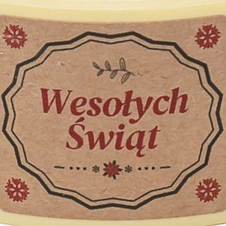 Adesivi natalizi Kraft Buon Natale 35x40 mm, 200 pz
