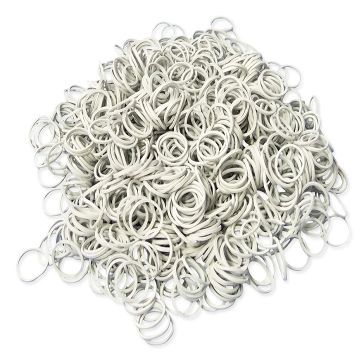 Otturatori in gomma bianca 20mm x 1,5 x 1,5mm 1kg