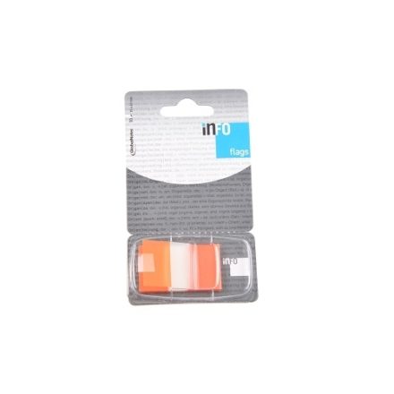 Segnalibri di indicizzazione arancione 25x43 mm 50 PC con alimentatore