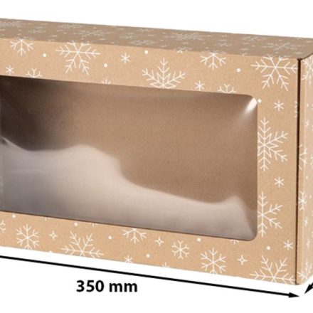 Scatola di moda di Natale 350x200x100 mm EKO Fiocchi di neve F427