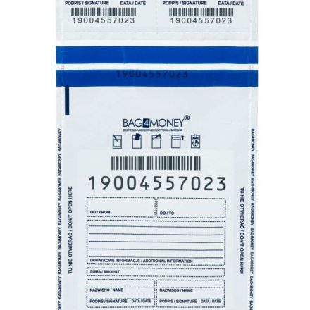 Buste di sicurezza bancarie Bag4Money B5 180x245 mm Copertura 100 pz