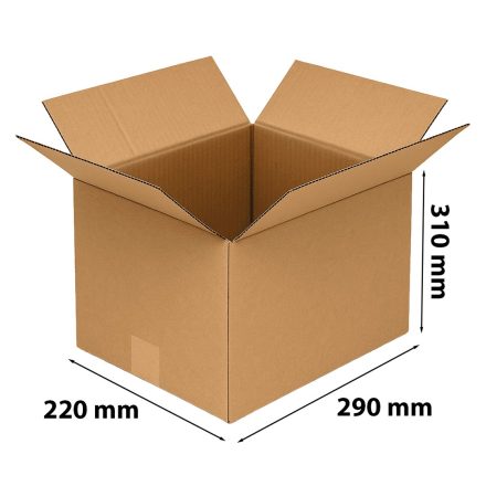Cartone con patta marrone A4 310x220x290mm scatola per il pacchetto InPost C