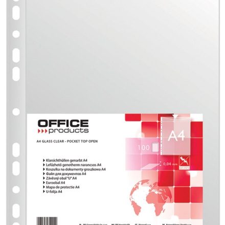Camicie di piselli A4 per documenti di Office Products 40um 100pz