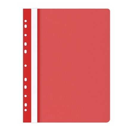 Libro di lavoro A4 inserito in plastica PP rosso per i documenti, 25 pz