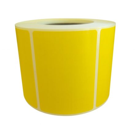 Etichette termiche autoadesive gialle 60x40 mm - 500 pezzi su rullo