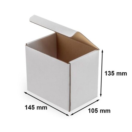 Scatola di cartone F421 bianco 145x105x135mm scatola di moda