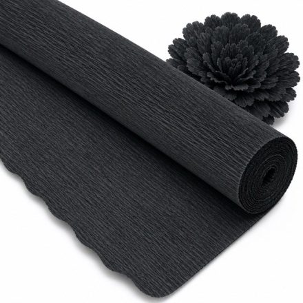 Crepe italiana 180gr Nero 50cm/250cm Carta decorazione decorativa