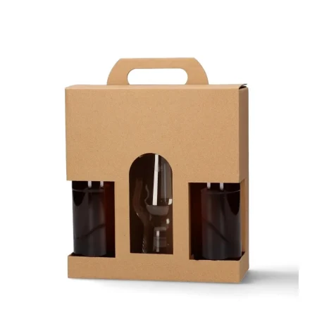 Imballaggio Continua 2 Birra e pinta, cartone regalo 105x240x260