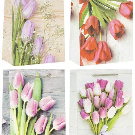 Borse regalo Lux A4 tulipani 26x10x32 cm TK-22004 12