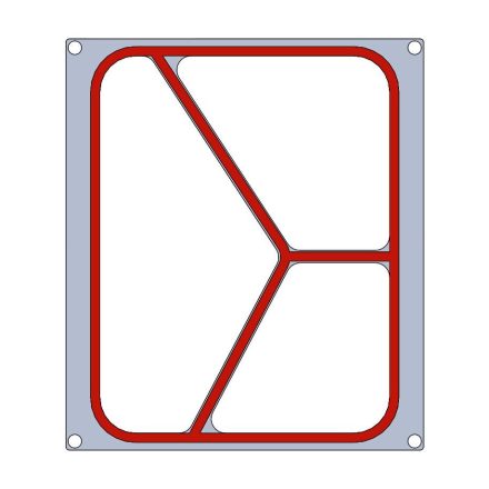 Tagliatrasportatore RK 1900 per vassoi e contenitori triangolari