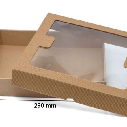 Scatola rivestita di moda con finestra 290x300x50 mm cap