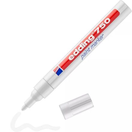 Oil Marker Edding E-750 bianco 2-4 mm per metallo, vetro e plastica
