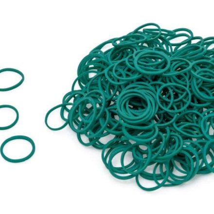 Otturatori in gomma per ufficio in gomma verde 20mm x 1,5 x 1,5 - 1kg