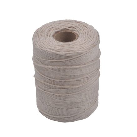Filati bianchi glitterati, spago di lino 2 mm 250 m 250 g
