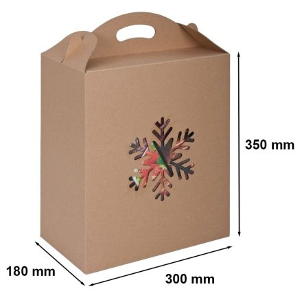 Scatola regalo di Natale cartone 300x180x350 EKO GWIAZDKA