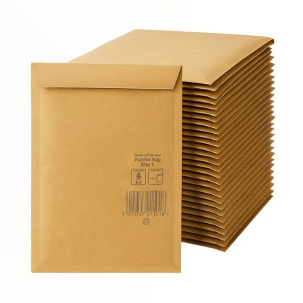 Buste imbottite di carta marrone 195x280 mm, 100 pz