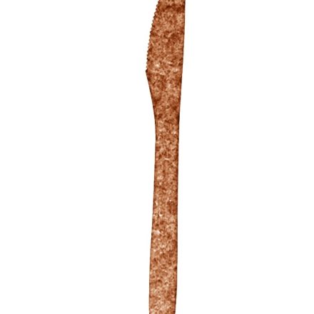 Un coltello usa e getta di fibre di legno 17 cm, marrone, 80 pz