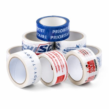 Nastro da imballaggio stampato con logo solvente 2 colori 48 mm x 54 m 180pc