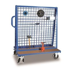 Carrello di trasporto per semilavorati senza ripiani SW-800.800, portata 500 kg