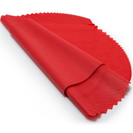 Carta da ornamento rossa per regali 50x70 cm - 100 fogli