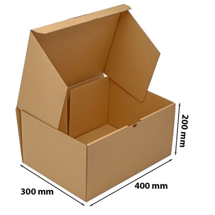 Confezione scatola di cartone 400x300x200 mm F426 marrone