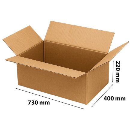 Cartone di carico 730x400x220 mm BC650 5- strato marrone