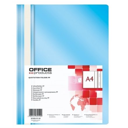 Manuale di lavoro del file A4 PP azzurro tenue, 25 pz