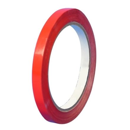 Nastro adesivo per sigillare sacchetti e sacchetti 9mm 54m rosso