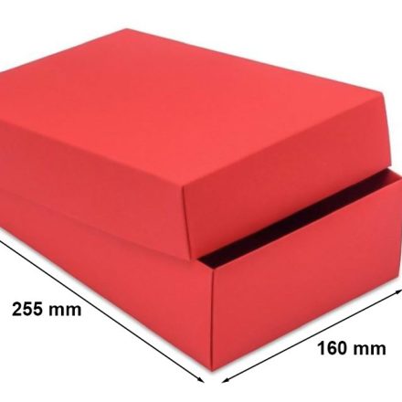 Cartone decorativo moda regalo rosso L 255x160x75 mm