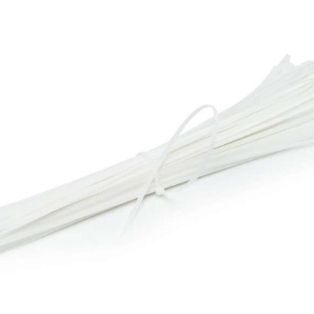 Morsetti per cavi tritici PA 6.6 500 x 4,8 mm bianco 100 pz