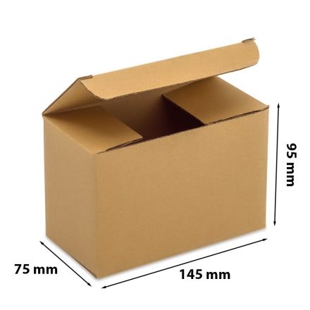 Scatola di moda di cartone F211 145x75x95 mm marrone