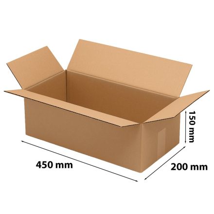 Scatola di patta di cartone 450x200x150mm InPost Packkomat Gibarit B
