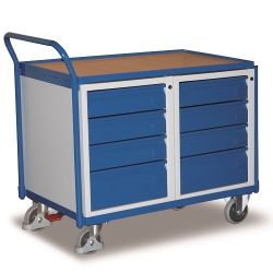 Carrello attrezzi 8 cassetto con serratura 250 kg SW-600.608